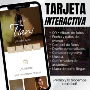 Tarjeta Interactiva Modelo Exclusive — Para lucirte